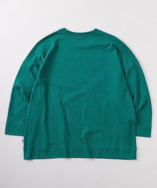 DISCUS(ディスカス)の「【71】【DISCUS/ディスカス】ヴィンテージライク カレッジプリント ドロップショルダー ワイド クルーネックTシャツ/ワンポイントワッペン/カレッジロゴ/古着MIX/レディース(Tシャツ/カットソー・レディース・グリーン/ホワイト/ブラック/オートミール/レッド/ネイビー・L/M)」の20枚目の写真