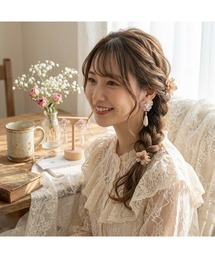 【Espoir et la lune】2WAYぷっくりお花ピアス(MA)
