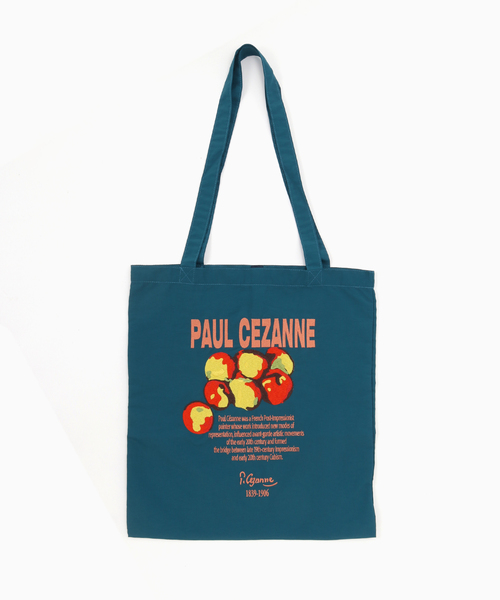 417 EDIFICE(フォーワンセブンエディフィス)の「NOT OEM CEZANNE APPLE TOTE(トートバッグ・メンズ・ネイビー/アイボリー・FREE)」の2枚目の写真