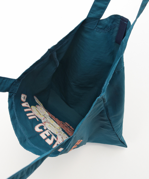 417 EDIFICE(フォーワンセブンエディフィス)の「NOT OEM CEZANNE APPLE TOTE(トートバッグ・メンズ・ネイビー/アイボリー・FREE)」の5枚目の写真