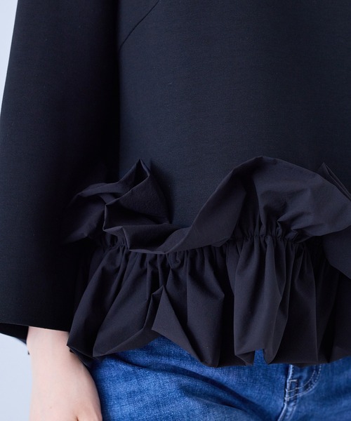 Audie a Muses(オーディアミューズ)の「裾ラッフルデザインカットソー(Tシャツ/カットソー・レディース・ブラック/グレー/オフホワイト・42/38)」の12枚目の写真