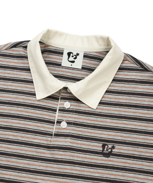 LMR(エルエムアール)の「マルチストライプカラー長袖TシャツGREY(Tシャツ/カットソー・レディース・ミックスグレー・SMALL/MEDIUM)」の4枚目の写真