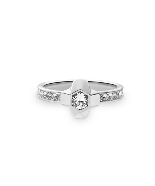 Daniel Wellington（ダニエルウェリントン）の「North Star Ring Small Lumine Sidestones  ゴールド／シルバー（リング・レディース・シルバー/イエローゴールド・60/56/54/52/50/48/58）」の4枚目の写真
