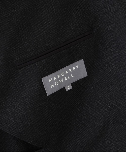 MARGARET HOWELL(マーガレットハウエル)の「MUTED WOOL CHECK(テーラードジャケット・レディース・チャコール・1)」の7枚目の写真