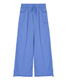 NYLON STRING WIDE PANTS_BLUE