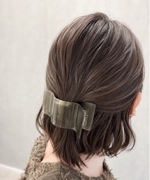 lit.Cy（リットシー）の「ワイド スクエア バンスクリップ（バレッタ/ヘアクリップ）」