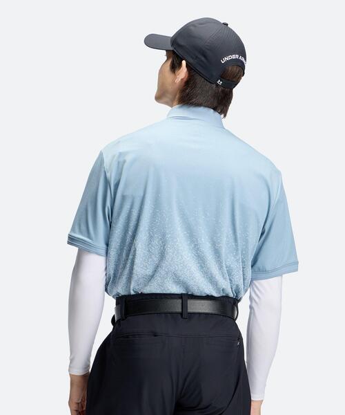 UNDER ARMOUR(アンダーアーマー)の「UAアーマードライ ジャカード ポロ(ゴルフ/メンズ)(ポロシャツ・メンズ・ブルー系・2XL/L/M/XL/S)」の2枚目の写真