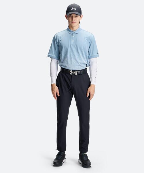 UNDER ARMOUR(アンダーアーマー)の「UAアーマードライ ジャカード ポロ(ゴルフ/メンズ)(ポロシャツ・メンズ・ブルー系・2XL/L/M/XL/S)」の3枚目の写真