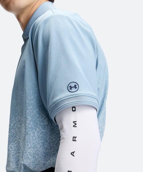 UNDER ARMOUR(アンダーアーマー)の「UAアーマードライ ジャカード ポロ(ゴルフ/メンズ)(ポロシャツ・メンズ・ブルー系・2XL/L/M/XL/S)」の5枚目の写真