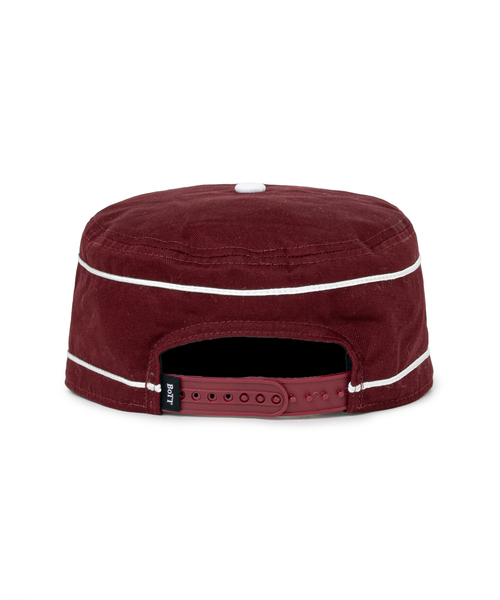 BOTT(ボット)の「BoTT / ボット Signature Pillbox Cap(キャップ・メンズ・ボルドー/ブラック・FREE)」の4枚目の写真