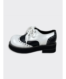 Heart Derby Shoes  Women [Black]