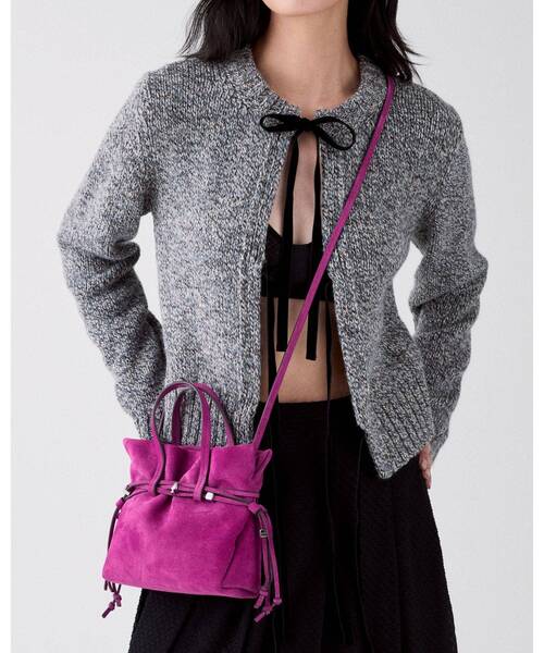 kate spade new york（ケイトスペード ニューヨーク）の「リオ スエード ミニ トート バッグ（ショルダーバッグ・レディース・レッド・ONESIZE）」の7枚目の写真