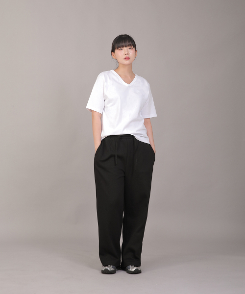 SAINTCREW(セントクルー)の「ミニマルソフトVネック半袖TシャツVSR-8A08ホワイト(Tシャツ/カットソー・レディース・その他・FREE)」の4枚目の写真