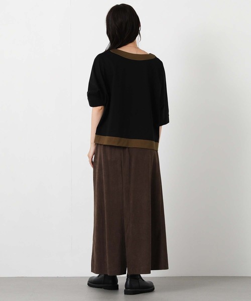 Gready Brilliant(グレディブリリアン)の「配色刺しゅうロゴドルマン(Tシャツ/カットソー・レディース・キャメル/ブラック・38)」の13枚目の写真