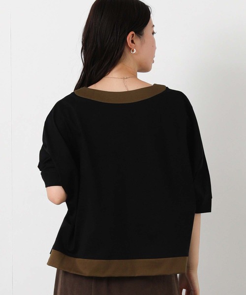 Gready Brilliant(グレディブリリアン)の「配色刺しゅうロゴドルマン(Tシャツ/カットソー・レディース・キャメル/ブラック・38)」の17枚目の写真