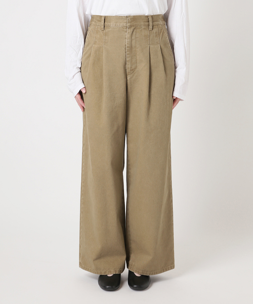 JOURNAL STANDARD relume(ジャーナルスタンダード レリューム)の「コットンバイオウォッシュ2タックパンツ(その他パンツ・レディース・ベージュ/ブラウン・38/36)」の16枚目の写真