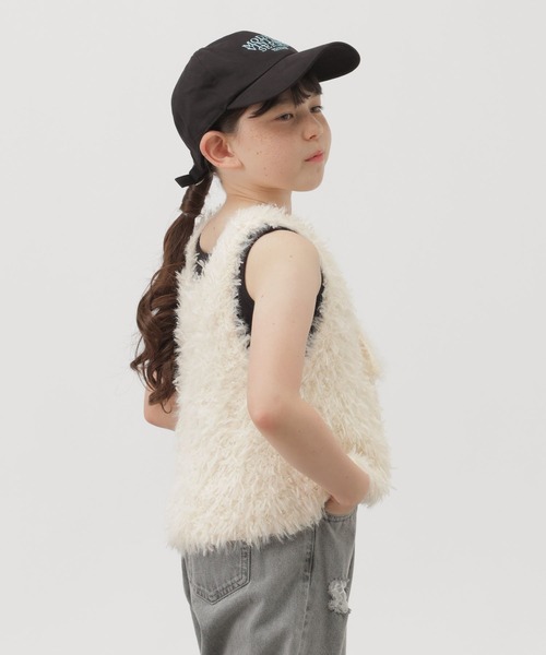 GLOBAL WORK（グローバルワーク）の「フェザーリボンビスチェ/1067052（ベスト・キッズ・アイボリー/モカ・MEDIUM/LARGE）」の12枚目の写真