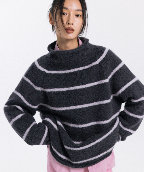 haag(ヘイグ)の「pin winter sweater (charcoal pink)(ニット/セーター・レディース・その他・FREE)」の4枚目の写真