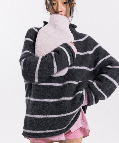 haag(ヘイグ)の「pin winter sweater (charcoal pink)(ニット/セーター・レディース・その他・FREE)」の5枚目の写真