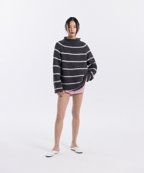 haag(ヘイグ)の「pin winter sweater (charcoal pink)(ニット/セーター・レディース・その他・FREE)」の8枚目の写真