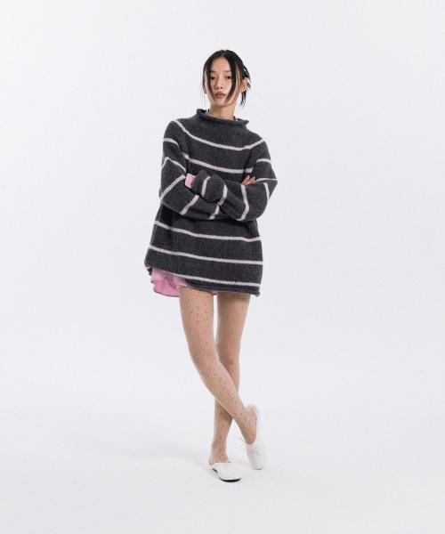 haag(ヘイグ)の「pin winter sweater (charcoal pink)(ニット/セーター・レディース・その他・FREE)」の9枚目の写真