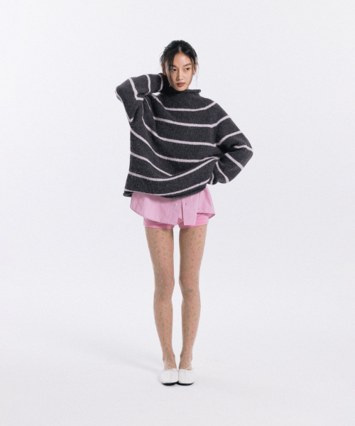 haag(ヘイグ)の「pin winter sweater (charcoal pink)(ニット/セーター・レディース・その他・FREE)」の10枚目の写真