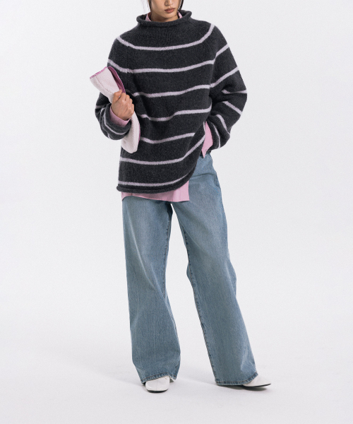 haag(ヘイグ)の「pin winter sweater (charcoal pink)(ニット/セーター・レディース・その他・FREE)」の11枚目の写真
