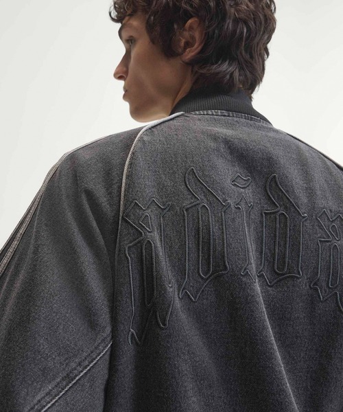 adidas neo(アディダスネオ)の「adidas/アディダス SST DENIM TRACK TOP スリーストライプ トレフォイル トラックトップ デニムジャケット メンズ ストリート スポーティ 2026年秋冬 秋服(デニムジャケット・メンズ・ブラック・M)」の11枚目の写真