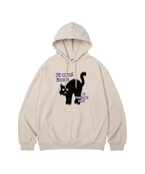 WILDROCK（ワイルドロック）の「Go Away Cat オーバーサイズ フードパーカー_10 COL（パーカー・レディース・ブラック/ベージュ/ネイビー/ブラウン/ピンク/ブルー/アイボリー/ダークグレー/バーガンディー/チャコール・SMALL/MEDIUM/LARGE）」の6枚目の写真