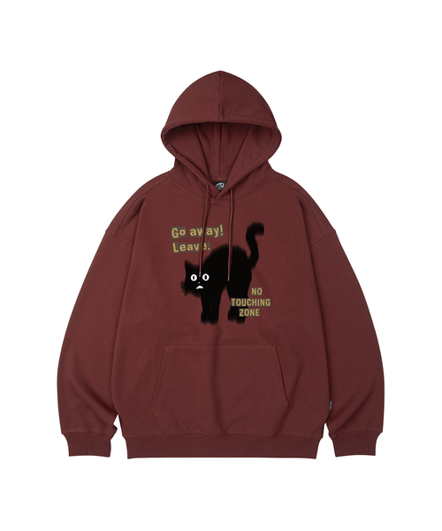 WILDROCK（ワイルドロック）の「Go Away Cat オーバーサイズ フードパーカー_10 COL（パーカー・レディース・ブラック/ベージュ/ネイビー/ブラウン/ピンク/ブルー/アイボリー/ダークグレー/バーガンディー/チャコール・SMALL/MEDIUM/LARGE）」の10枚目の写真