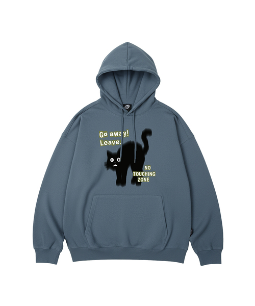 WILDROCK（ワイルドロック）の「Go Away Cat オーバーサイズ フードパーカー_10 COL（パーカー・レディース・ブラック/ベージュ/ネイビー/ブラウン/ピンク/ブルー/アイボリー/ダークグレー/バーガンディー/チャコール・SMALL/MEDIUM/LARGE）」の8枚目の写真