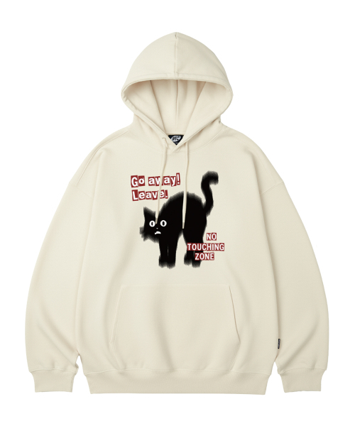 WILDROCK（ワイルドロック）の「Go Away Cat オーバーサイズ フードパーカー_10 COL（パーカー・レディース・ブラック/ベージュ/ネイビー/ブラウン/ピンク/ブルー/アイボリー/ダークグレー/バーガンディー/チャコール・SMALL/MEDIUM/LARGE）」の12枚目の写真