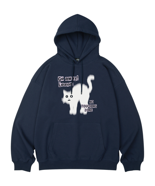 WILDROCK（ワイルドロック）の「Go Away Cat オーバーサイズ フードパーカー_10 COL（パーカー・レディース・ブラック/ベージュ/ネイビー/ブラウン/ピンク/ブルー/アイボリー/ダークグレー/バーガンディー/チャコール・SMALL/MEDIUM/LARGE）」の14枚目の写真