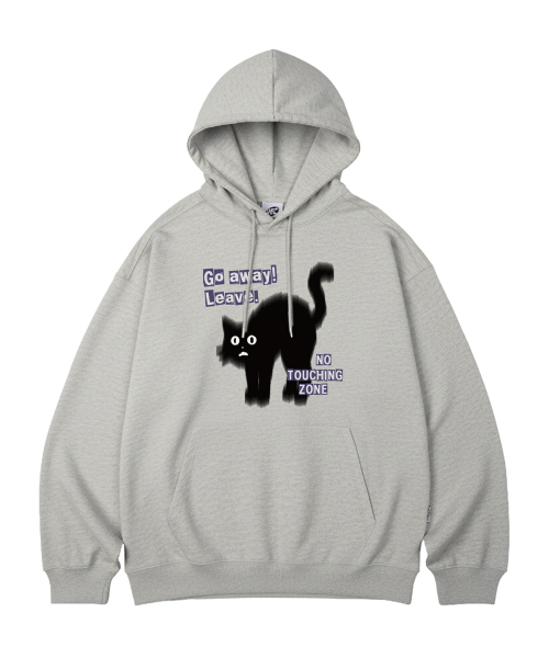 WILDROCK（ワイルドロック）の「Go Away Cat オーバーサイズ フードパーカー_10 COL（パーカー・レディース・ブラック/ベージュ/ネイビー/ブラウン/ピンク/ブルー/アイボリー/ダークグレー/バーガンディー/チャコール・SMALL/MEDIUM/LARGE）」の15枚目の写真