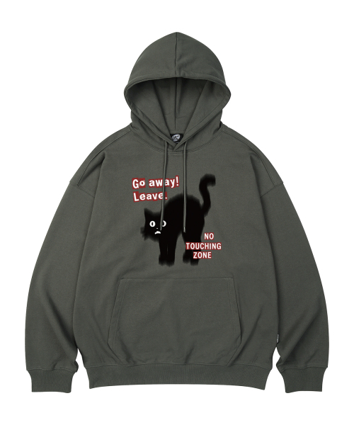 WILDROCK（ワイルドロック）の「Go Away Cat オーバーサイズ フードパーカー_10 COL（パーカー・レディース・ブラック/ベージュ/ネイビー/ブラウン/ピンク/ブルー/アイボリー/ダークグレー/バーガンディー/チャコール・SMALL/MEDIUM/LARGE）」の17枚目の写真