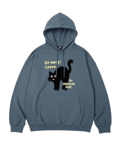 WILDROCK（ワイルドロック）の「Go Away Cat オーバーサイズ フードパーカー_10 COL（パーカー・レディース・ブラック/ベージュ/ネイビー/ブラウン/ピンク/ブルー/アイボリー/ダークグレー/バーガンディー/チャコール・SMALL/MEDIUM/LARGE）」の18枚目の写真