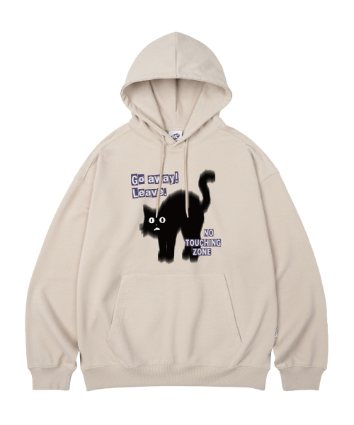 WILDROCK（ワイルドロック）の「Go Away Cat オーバーサイズ フードパーカー_10 COL（パーカー・レディース・ブラック/ベージュ/ネイビー/ブラウン/ピンク/ブルー/アイボリー/ダークグレー/バーガンディー/チャコール・SMALL/MEDIUM/LARGE）」の20枚目の写真