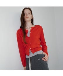 Cashmere blended round cardigan [FRFA05CD05]_Red