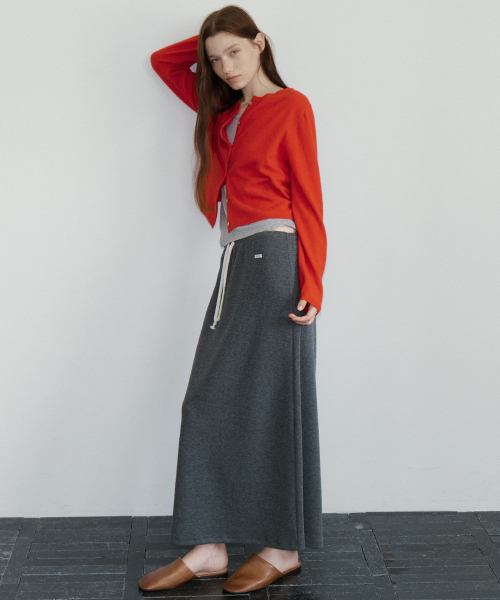 FRIVER07（フリバー07）の「Cashmere blended round cardigan [FRFA05CD05]_Red（カーディガン/ボレロ・レディース・レッド・FREE）」の2枚目の写真