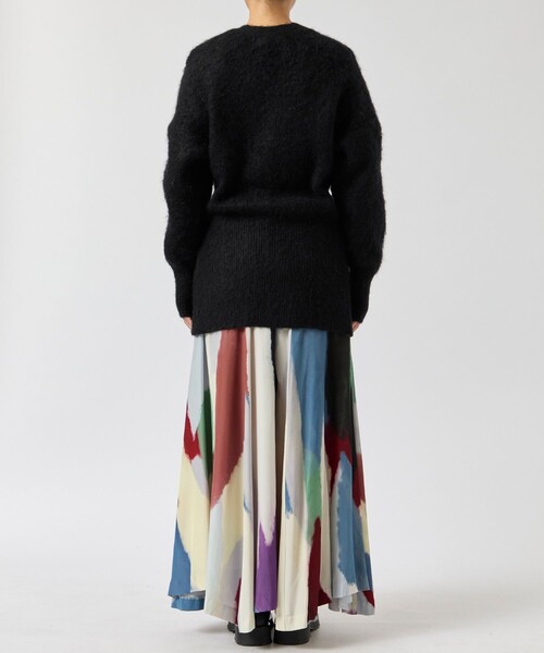 AKIRANAKA（アキラナカ）の「【AKIRANAKA/アキラナカ】Greer mohair knit cardigan/モヘアニットカーディガン（カーディガン/ボレロ・レディース・ブラック・1）」の4枚目の写真