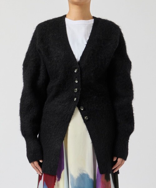 AKIRANAKA（アキラナカ）の「【AKIRANAKA/アキラナカ】Greer mohair knit cardigan/モヘアニットカーディガン（カーディガン/ボレロ・レディース・ブラック・1）」の5枚目の写真