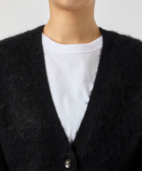 AKIRANAKA（アキラナカ）の「【AKIRANAKA/アキラナカ】Greer mohair knit cardigan/モヘアニットカーディガン（カーディガン/ボレロ・レディース・ブラック・1）」の7枚目の写真