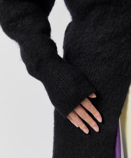 AKIRANAKA（アキラナカ）の「【AKIRANAKA/アキラナカ】Greer mohair knit cardigan/モヘアニットカーディガン（カーディガン/ボレロ・レディース・ブラック・1）」の9枚目の写真