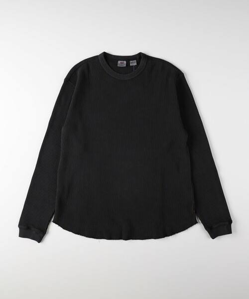 Levi's(リーバイス)の「Levi's リラックス サーマルロングスリーブTシャツ(Tシャツ/カットソー・メンズ・ブラック・03/04/05)」の2枚目の写真