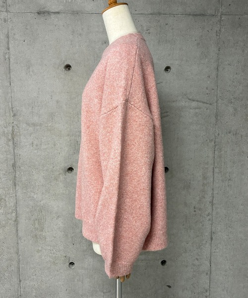 GLAMOROUS JANE(グラマラスジェーン)の「ミックスニットクルーネックプルオーバー(ニット/セーター・レディース・杢グレー/ピンク/オフホワイト/チャコールグレー・FREE)」の11枚目の写真