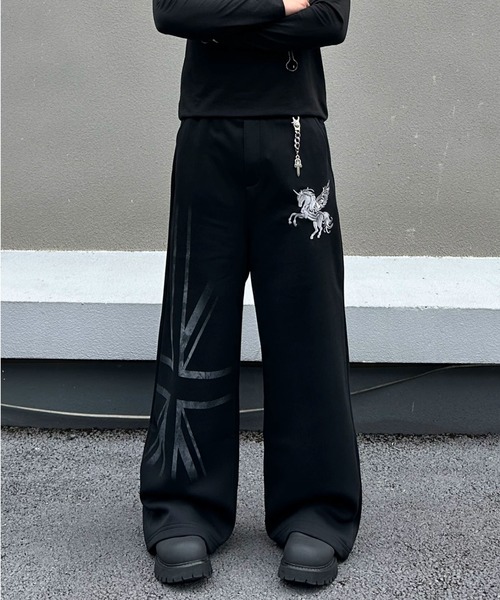 FreeZone(フリーゾーン)の「【ストリート】スターグラフィック スーパーワイドパンツ(その他パンツ・メンズ・ブラック・L/M/S)」の17枚目の写真