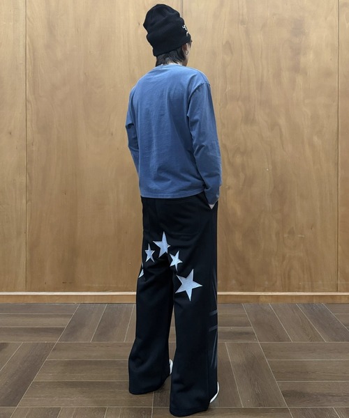 FreeZone(フリーゾーン)の「【ストリート】スターグラフィック スーパーワイドパンツ(その他パンツ・メンズ・ブラック・L/M/S)」の6枚目の写真