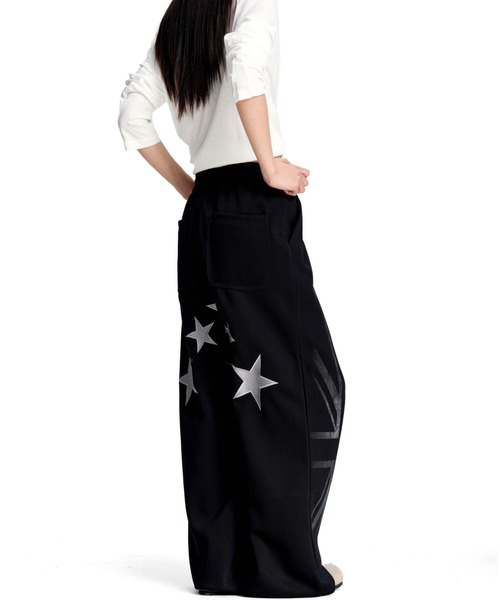 FreeZone(フリーゾーン)の「【ストリート】スターグラフィック スーパーワイドパンツ(その他パンツ・メンズ・ブラック・L/M/S)」の14枚目の写真