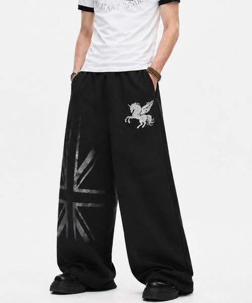 FreeZone(フリーゾーン)の「【ストリート】スターグラフィック スーパーワイドパンツ(その他パンツ・メンズ・ブラック・L/M/S)」の16枚目の写真