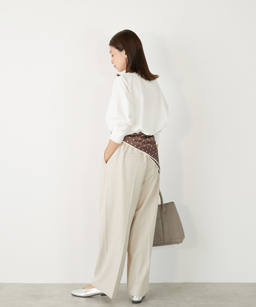MELROSE claire(メルローズ クレール)の「【ミニ裏毛ラバープリントカットプルオーバー】(Tシャツ/カットソー・レディース・ブラック/カーキ/オフホワイト/ライトベージュ・FREE)」の22枚目の写真